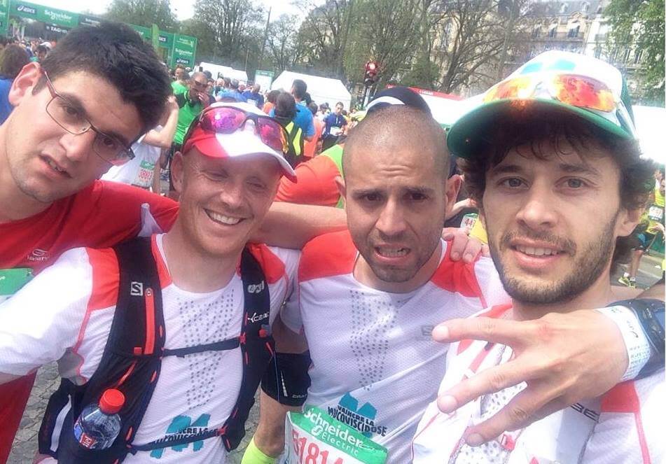 Marathon de Paris 2015 Paul FONTAINE Vaincre la Mucoviscidose Thibaut BARONIAN